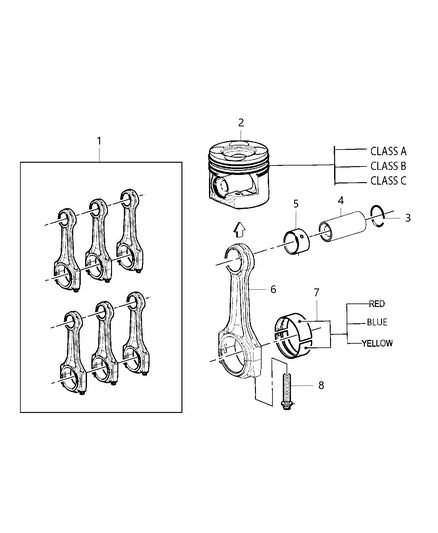 Juego de Anillos Motor 3.0 EcoDiesel Jeep Grand Cherokee / RAM (STD) 1