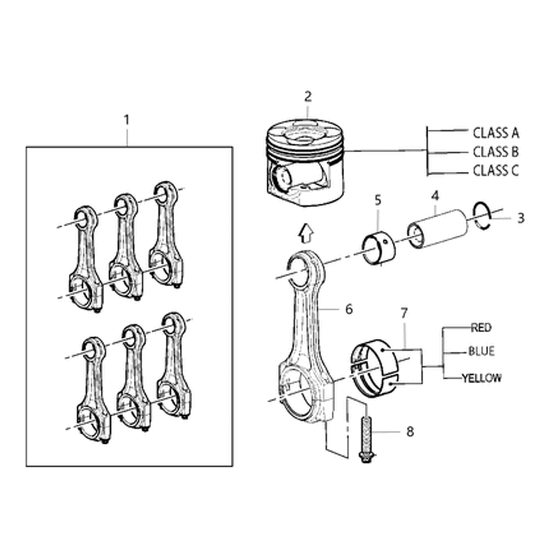 Juego de Anillos Motor 3.0 EcoDiesel Jeep Grand Cherokee / RAM (STD) 1