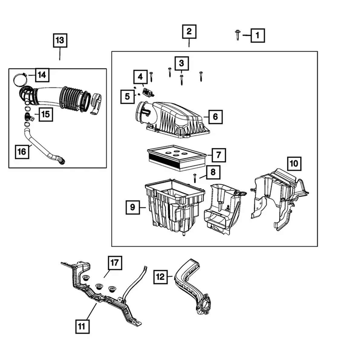 Válvula PCV Jeep Grand Cherokee & RAM 1500 3.0L EcoDiesel 3