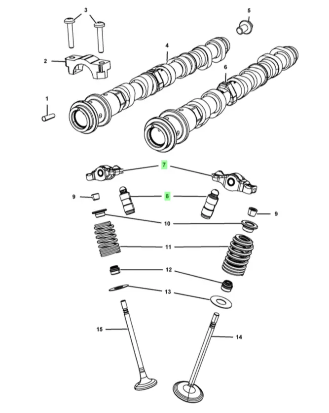 Kit de Balancines y Taques Hidráulicos (48 Piezas) - Motor 3.6L Pentastar 2