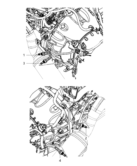 Sensor de Oxígeno (O2) Genuino Mopar – Motor 3.6L Pentastar 4