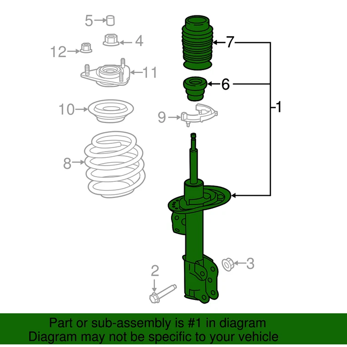 Amortiguador Delantero Genuino Ford – Ford Mustang 2015-2023 3