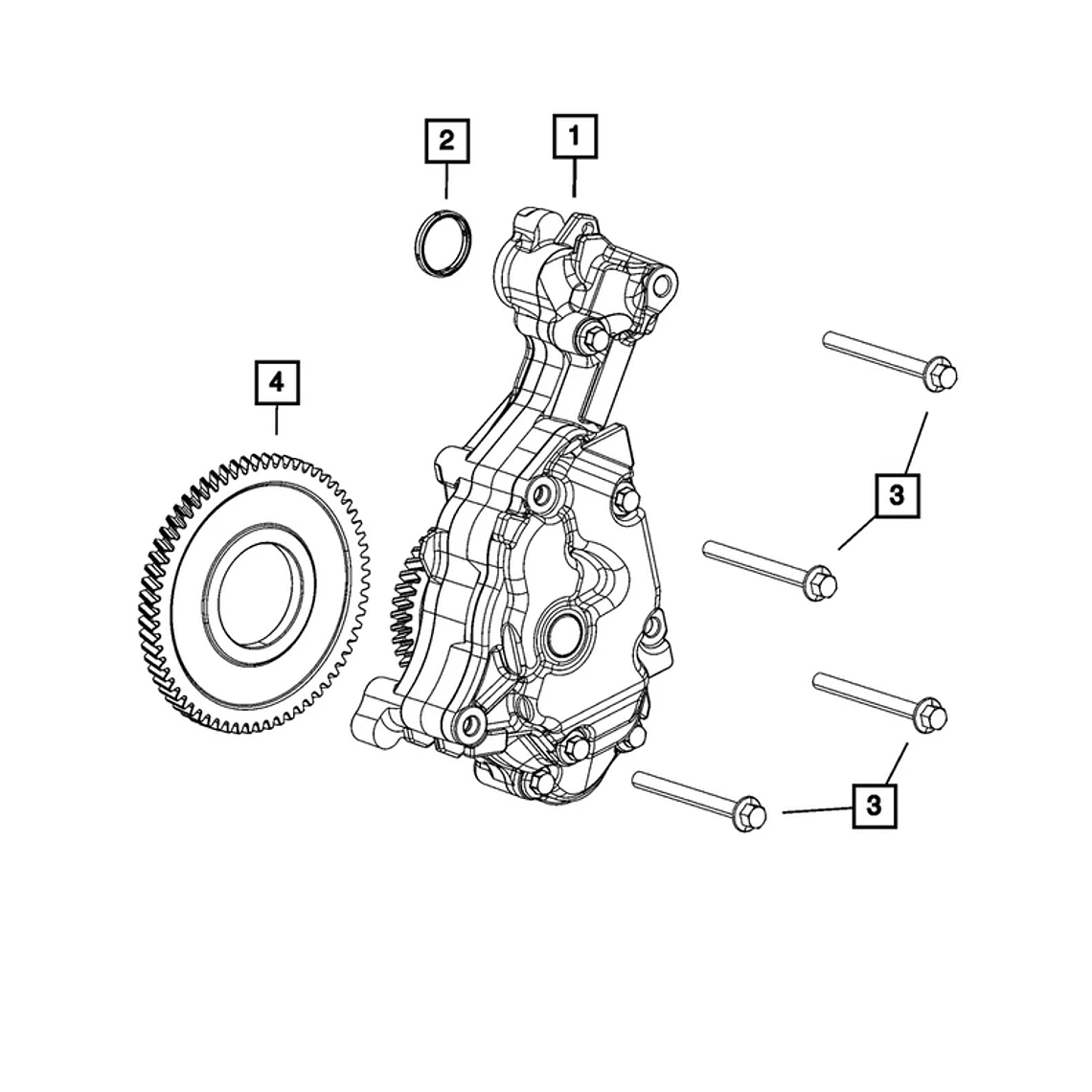 Bomba de Aceite Genuina Mopar® – Motores 3.0L V6 EcoDiesel 4