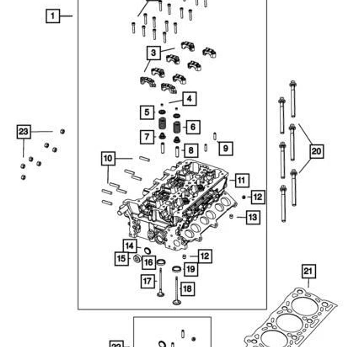 Empaquetadura de Culata Izquierda (LH) RAM 1500 3.0L EcoDiesel 2