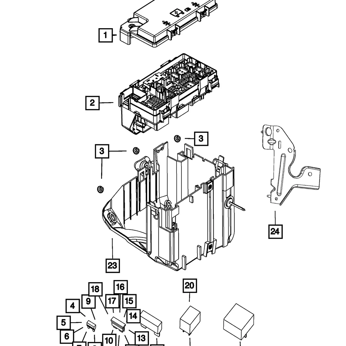 Módulo TIPM (Centro Inteligente de Potencia) – Original Mopar® 3