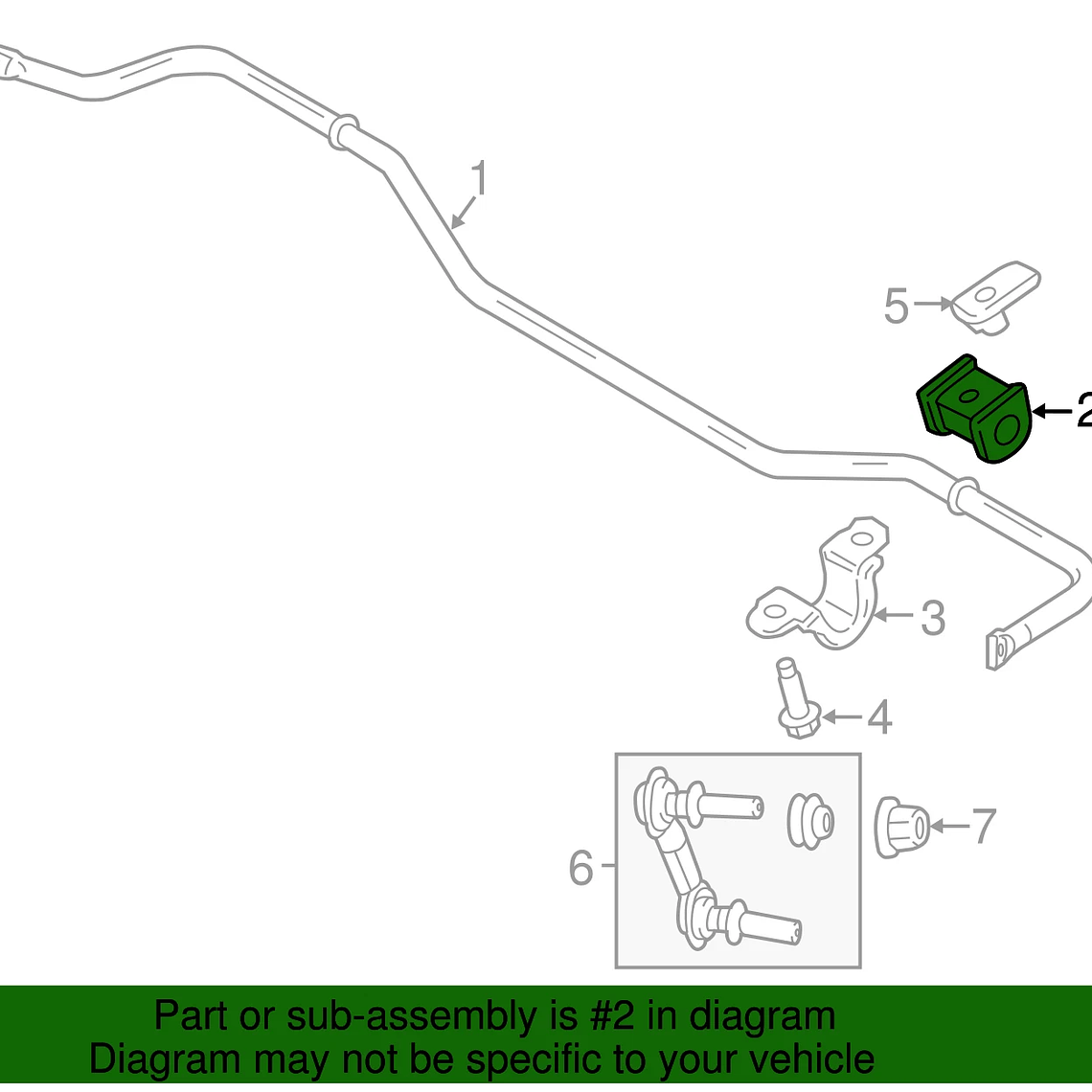 Gomas barra estabilizadora trasera Ford Mustang 2015-2023  4