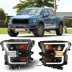 Ópticos Ford F150 LED DRL Projector 2015-2020