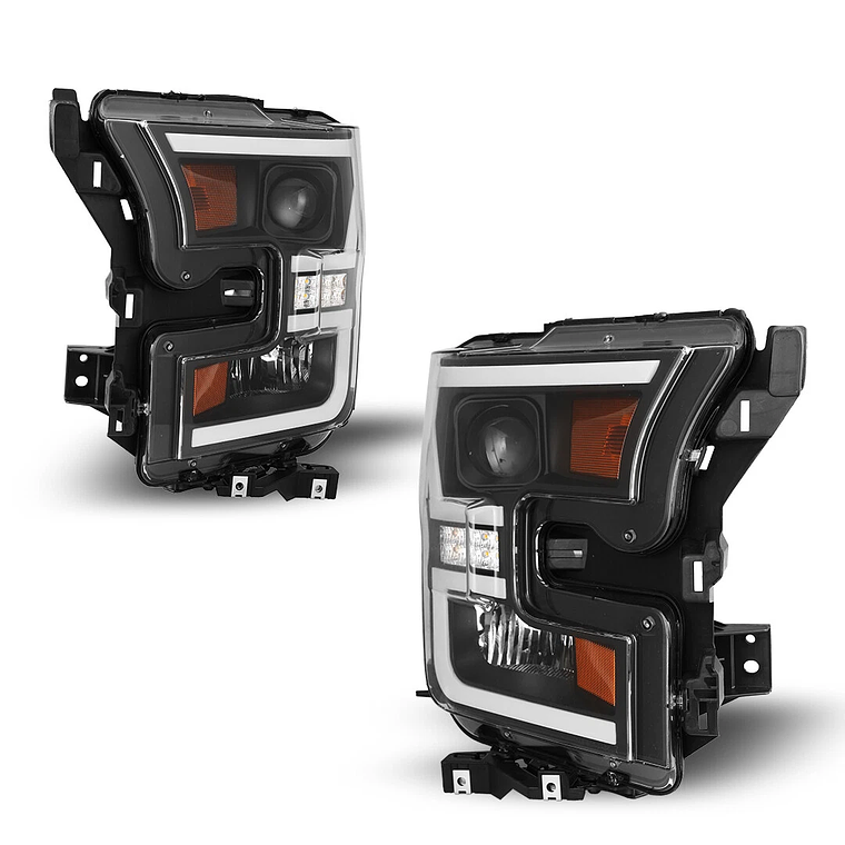 Ópticos Ford F-150 Projector & LED DRL – Black Edition 3
