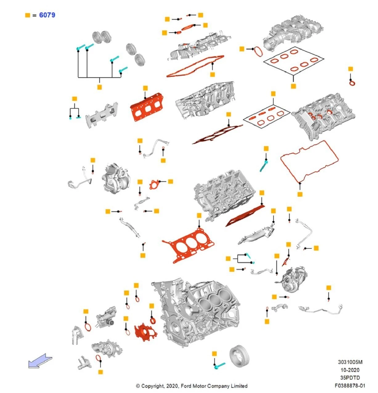 Kit de Empaquetadura de Motor Original OEM – F-150 (2016-2020) 2