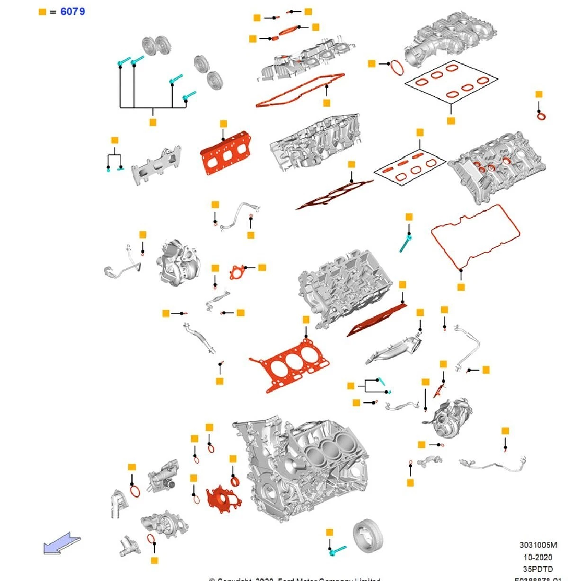 Kit de Empaquetadura de Motor Original OEM – F-150 (2016-2020) 2