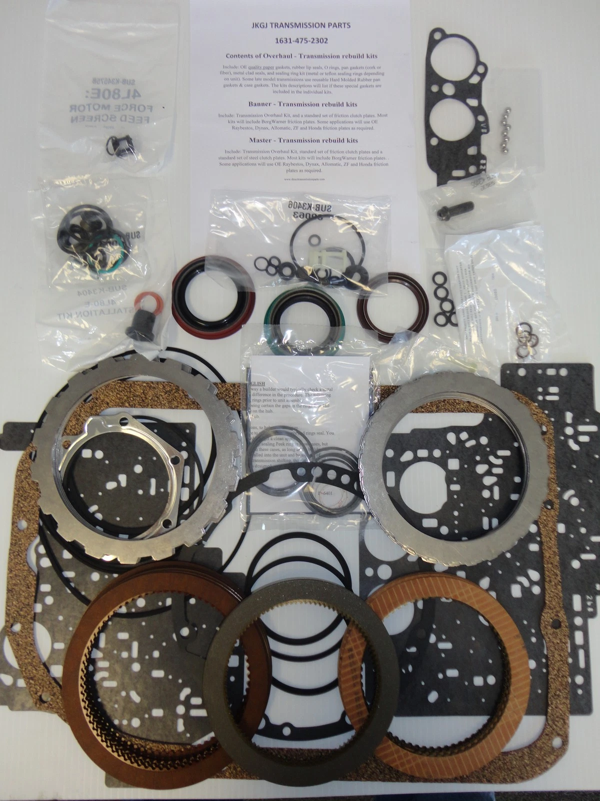 Master Rebuild Kit con Pistones ZF8HP45/ZF8HP55  3