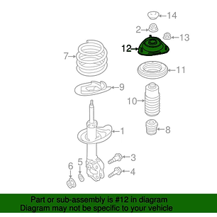 Cazoleta delantera LH-RH Subaru XV 2018-2023