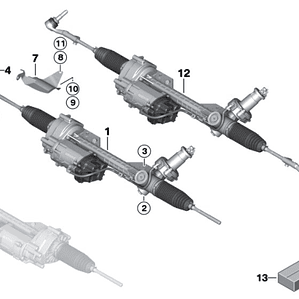 Cremallera eléctrica BMW Serie 1, Serie 2 y Serie 3 (2012–2020)