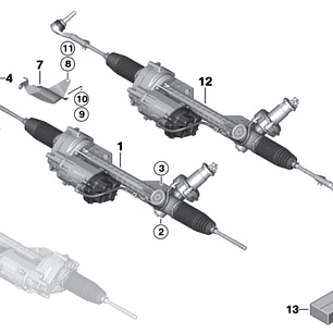 Cremallera eléctrica BMW Serie 1, Serie 2 y Serie 3 (2012–2020)