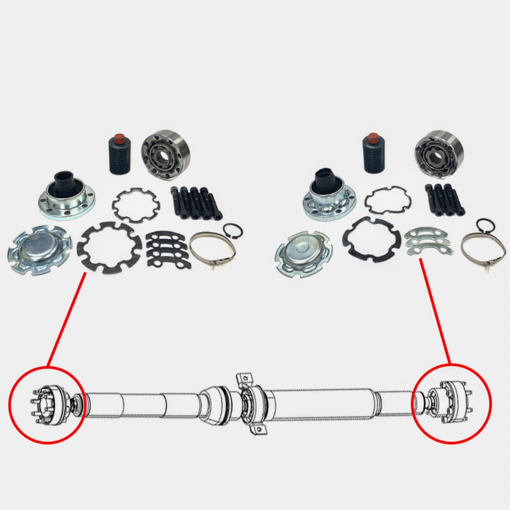 Kit reparación cardan trasero Jeep Grand Cherokee Dodge Durango 2011-2018 