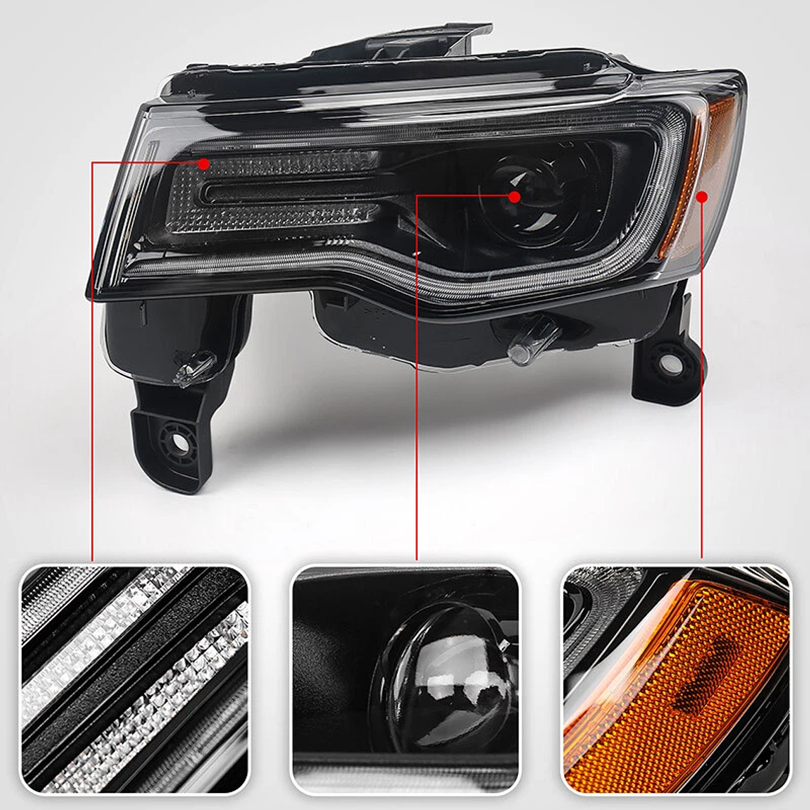 Óptico Jeep Grand Cherokee 2017-2021 HID/Xenon 3