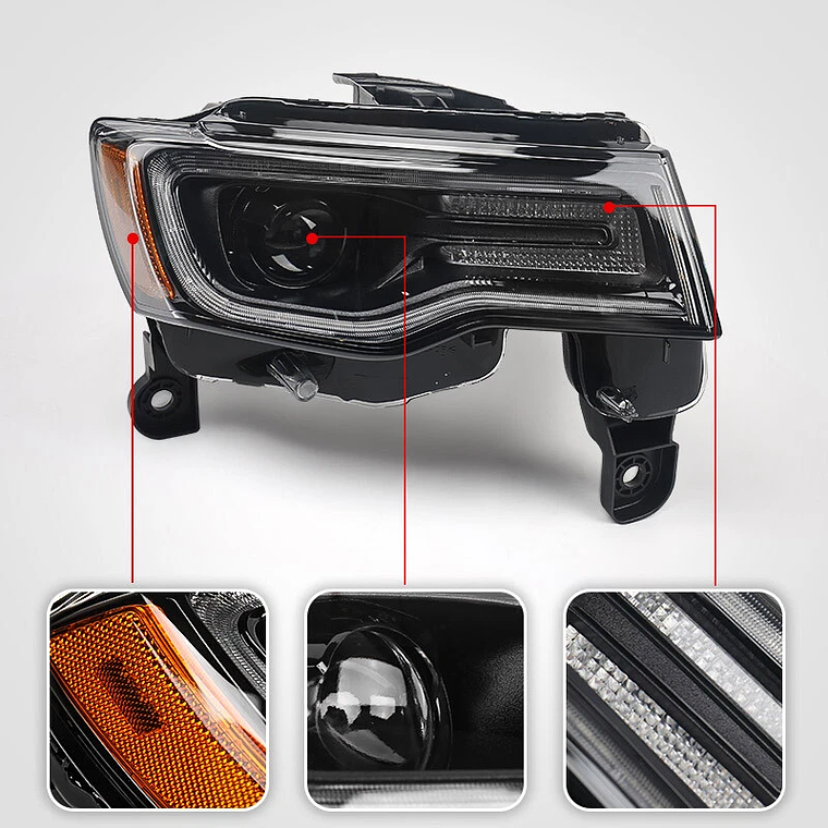 Óptico Jeep Grand Cherokee 2017-2021 HID/Xenon 4