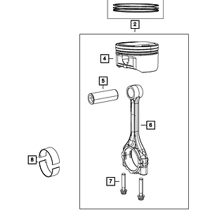 Juego de Anillos de Pistón para Motor 3.6L V6 Pentastar