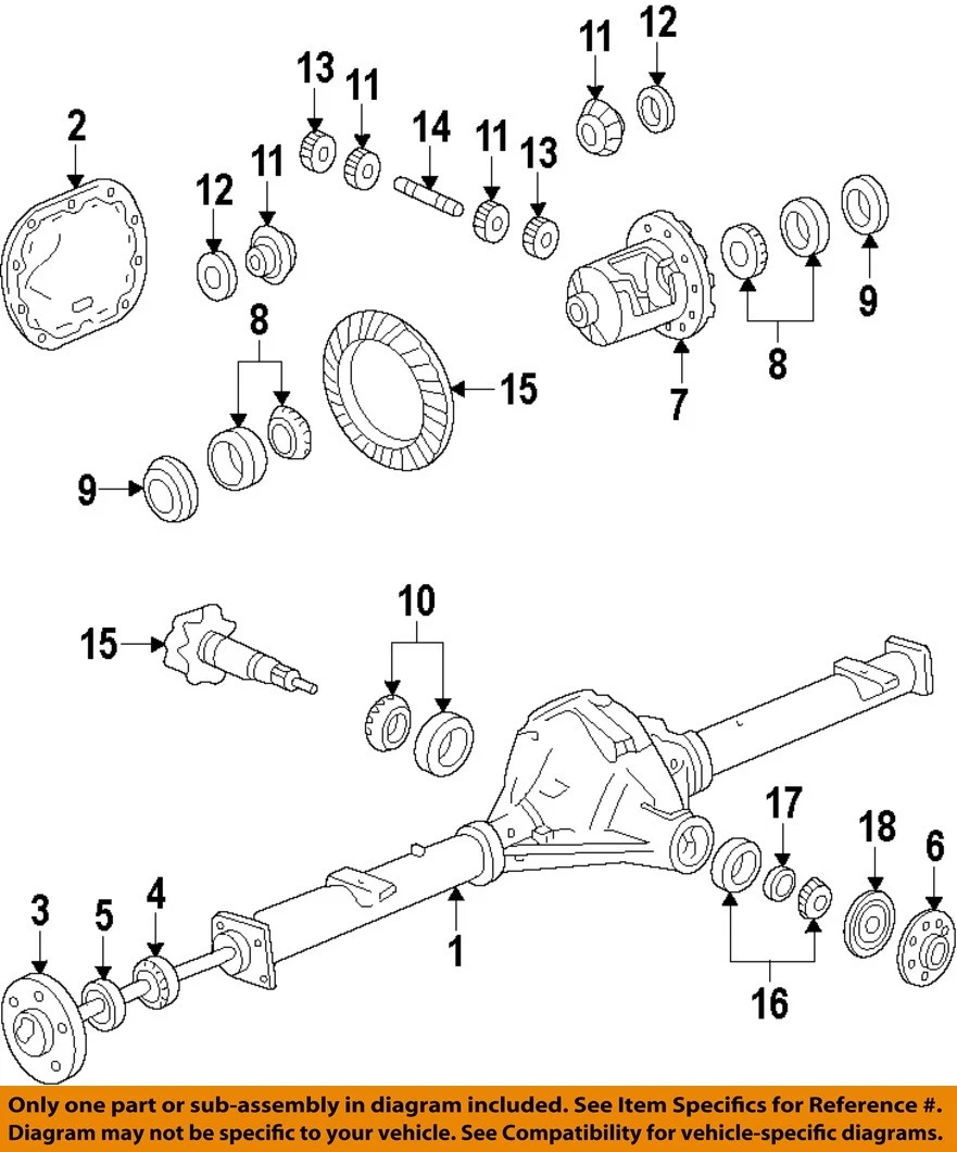 Kit reparación diferencial Ford Raptor  1
