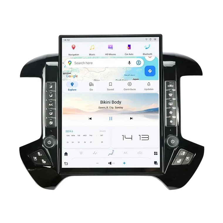 Radio Android 13 Tipo Tesla 15.6