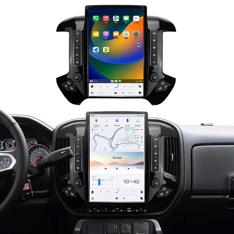 Radio Android 13 Tipo Tesla 15.6