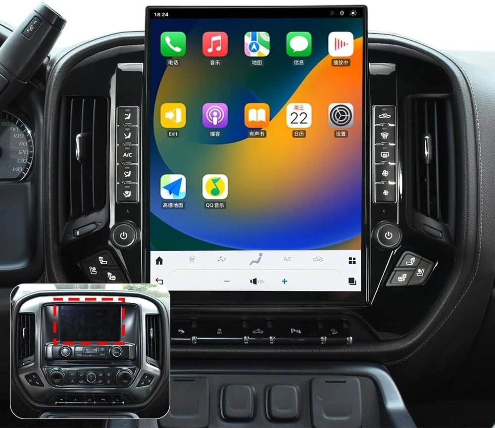 Radio Android 13 Tipo Tesla 15.6