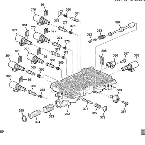 Cuerpo de Válvulas Completo Genuino GM® - Transmisión 8L90 (2020-2023) - Chevrolet Silverado