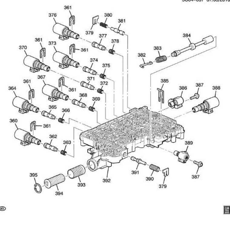 Cuerpo de Válvulas Completo Genuino GM® - Transmisión 8L90 (2020-2023) - Chevrolet Silverado 1
