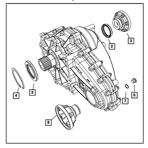 Caja Transferencia Mopar Single Speed Jeep Grand Cherokee 14-22 Dodge Durango 14-26