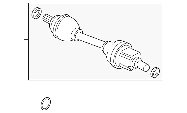 Semieje Homocinética Delantera Genuina Volvo S60 V60 19-25 2