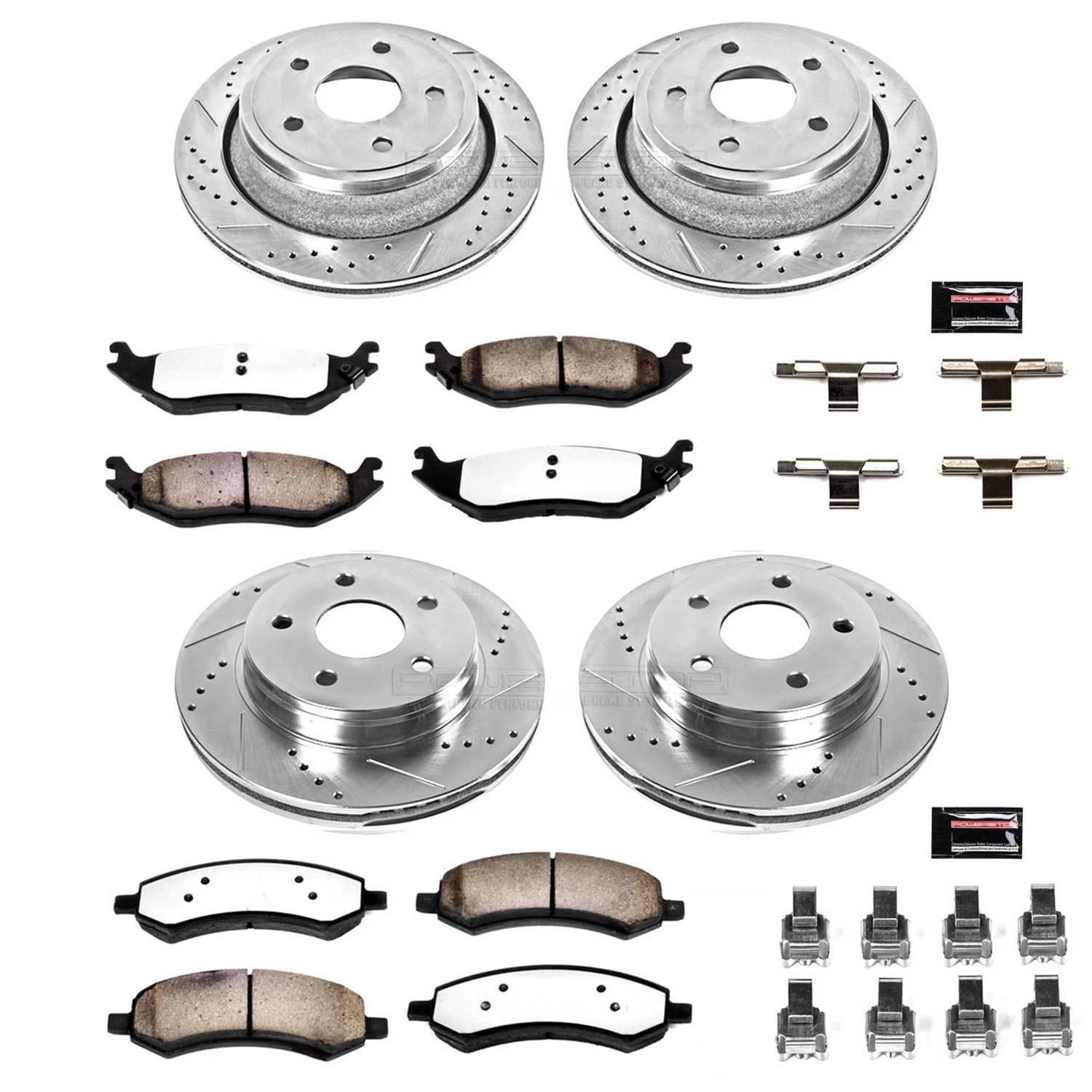 Kit Frenos Power Stop Discos Perforados Pastillas Dodge Durango Ram 1500 06-24  1