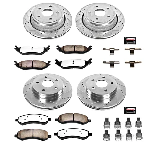 Kit Frenos Power Stop Discos Perforados Pastillas Dodge Durango Ram 1500 06-24 