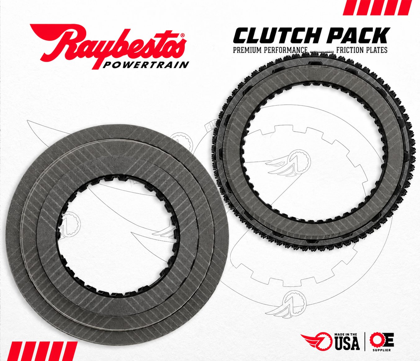 Kit Discos Friccion Transmision 10R80 Raybestos Ford F150 Mustang Ranger Explorer Expedition 17-24 1