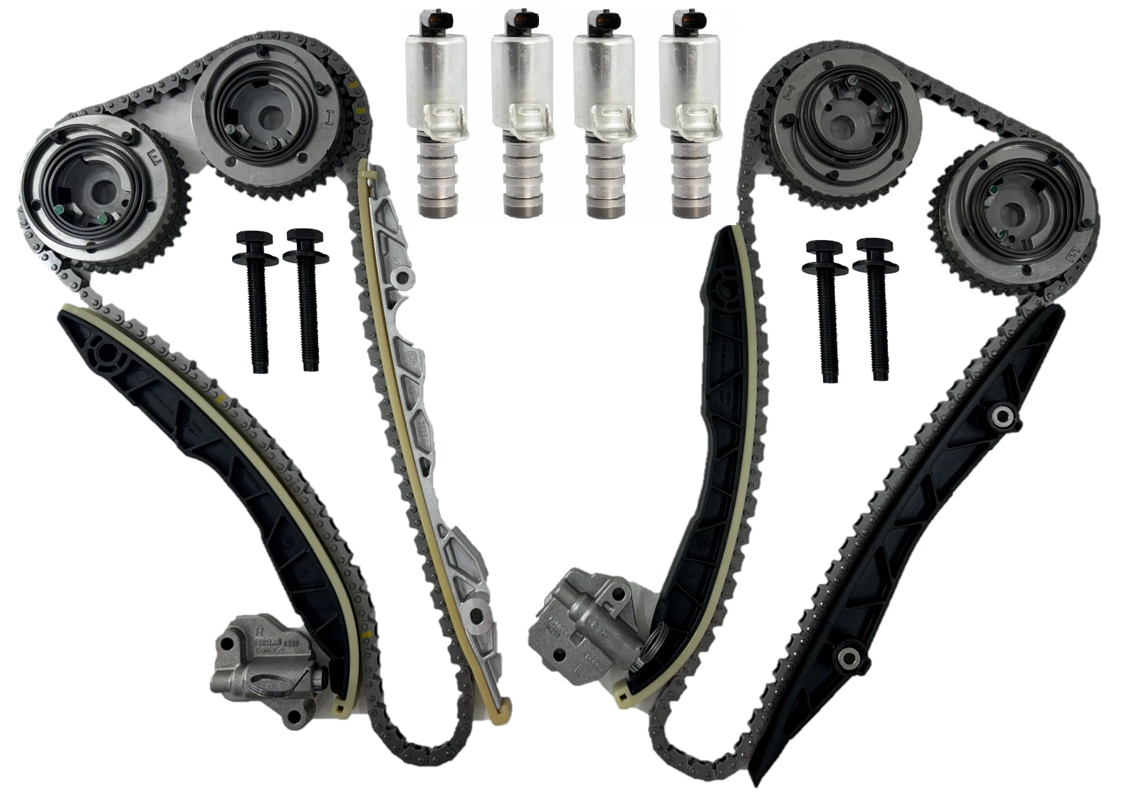 Kit Distribución Cadenas Tensores Phasers VCT 2.7L EcoBoost Ford Edge ST 2015-2020 1