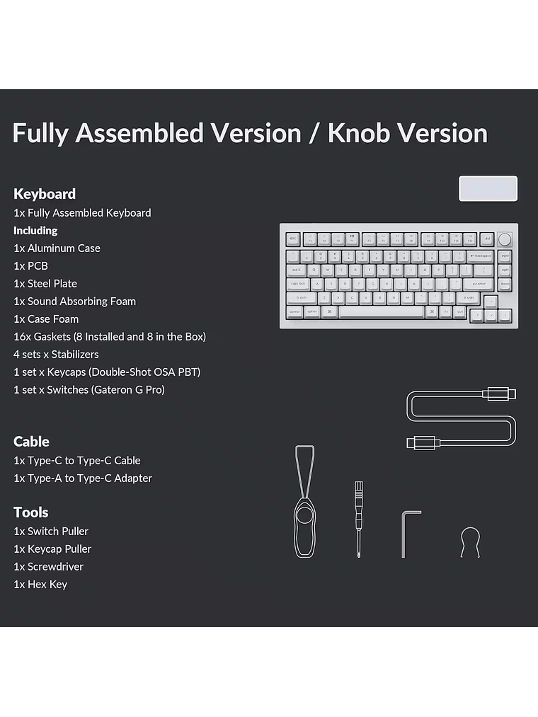 Keychron Q1 Pro - Teclado Mecánico Inalámbrico Aluminio CNC  2