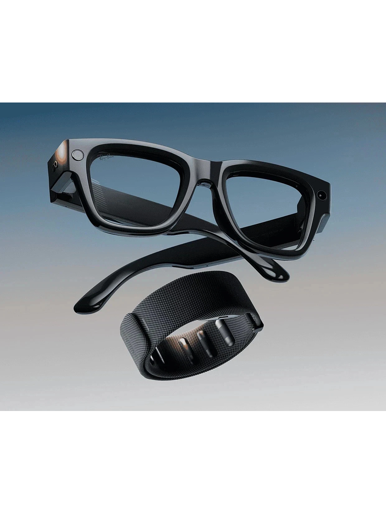 Meta Ray-Ban Display Ai Smartglasses Band Size 3 - LARGE Frame - Shiny Black 1