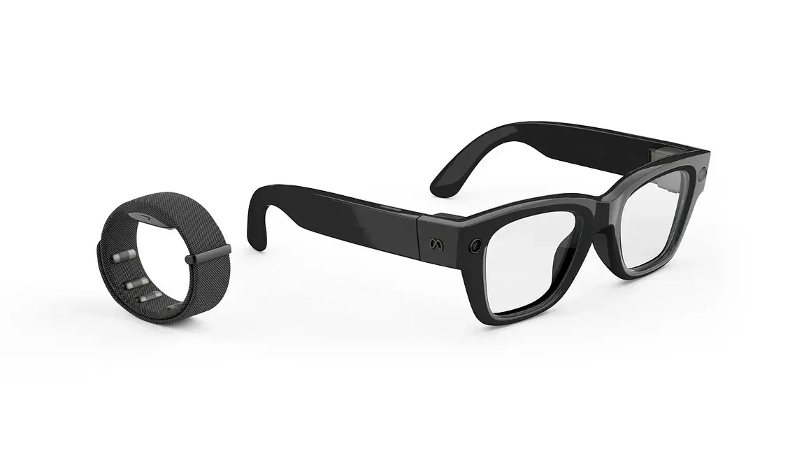 Meta Ray-Ban Display Ai Smartglasses Band Size 3 - LARGE Frame - Shiny Black 5