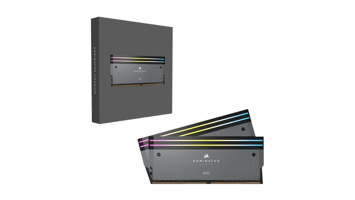 CORSAIR DOMINATOR TITANIUM RGB 64GB (2 x 32GB) DDR5 6000 CL30 1