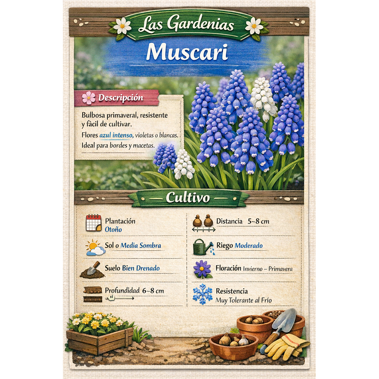 Bulbo de Muscari 8/10 7