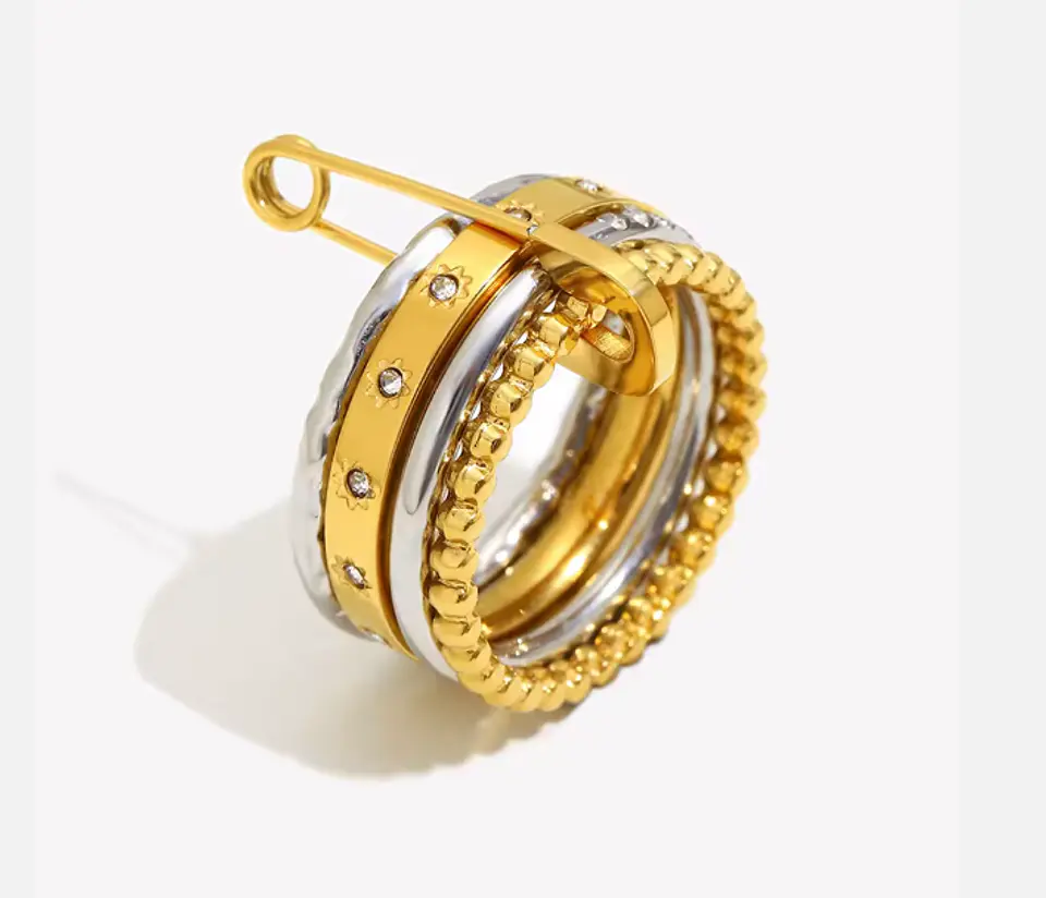 Anillo sol y estellas 1