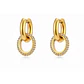 Aros Argolla Brillo Acero 316L PVD Oro 18K 65P - Miniatura 1