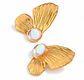 Aros Colgantes Elegantes Acero 316L PVD Oro 18K 66P - Miniatura 1