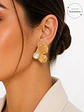 Aros Colgantes Elegantes Acero 316L PVD Oro 18K 66P - Miniatura 3