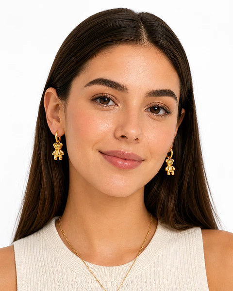 Aros Minimalistas Acero 316L PVD Oro 18K 69P