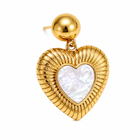 Aros Colgantes Finos Acero 316L PVD Oro 18K 72P