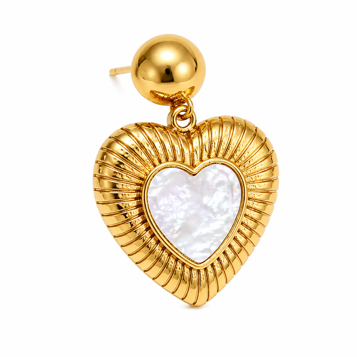 Aros Colgantes Finos Acero 316L PVD Oro 18K 72P 1