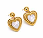 Aros Colgantes Finos Acero 316L PVD Oro 18K 72P - Miniatura 2
