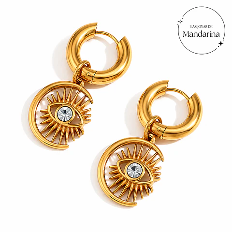Aros Diseño Premium Acero 316L PVD Oro 18K 93P