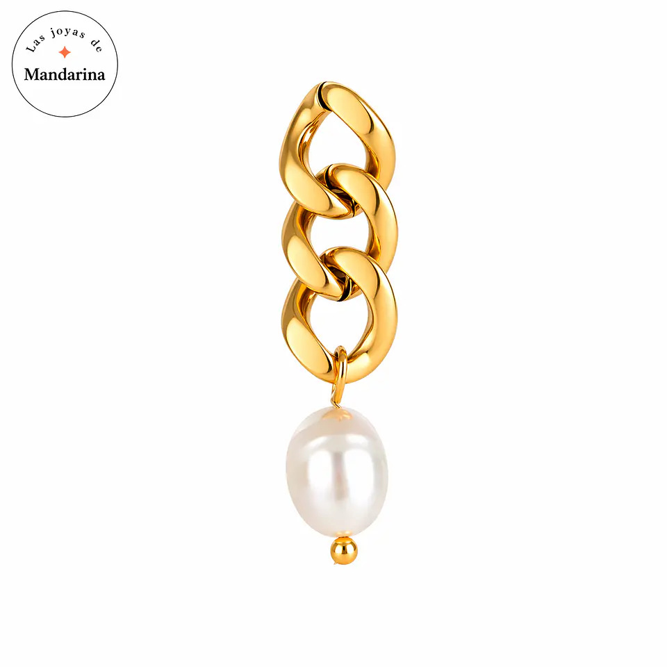 Aros Modernos Acero 316L PVD Oro 18K 109P 1