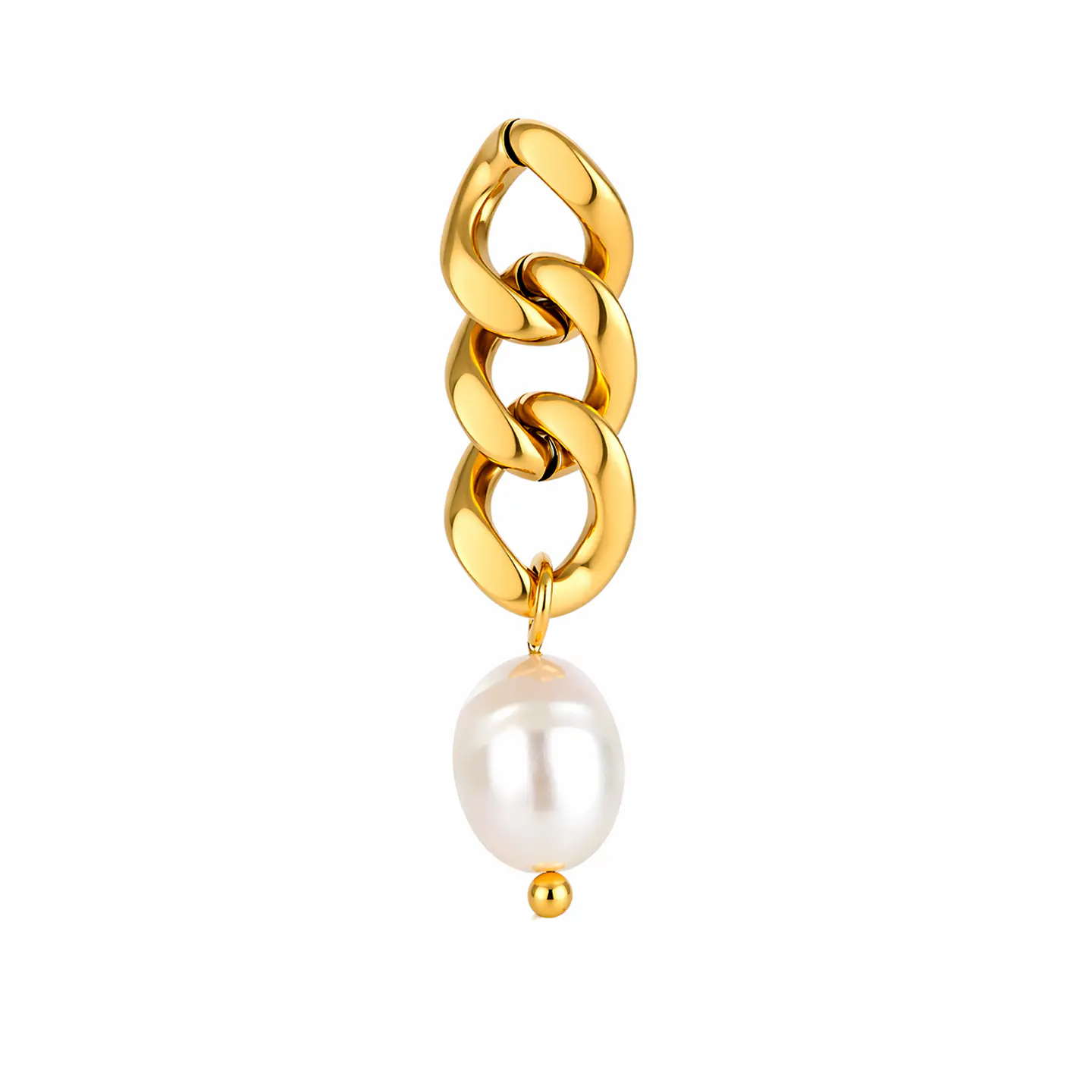 Aros Modernos Acero 316L PVD Oro 18K 109P 3